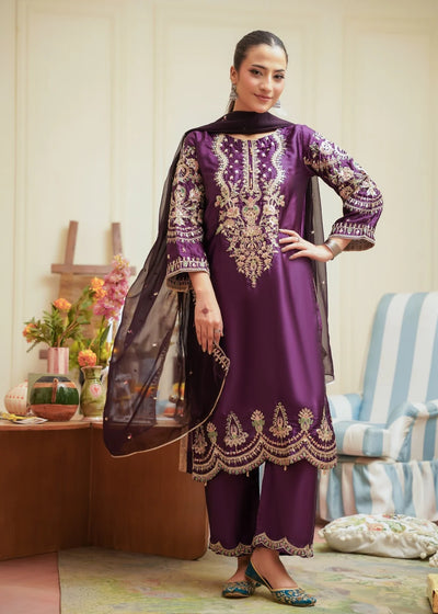 Embroidered 3-Piece Festive Outfit