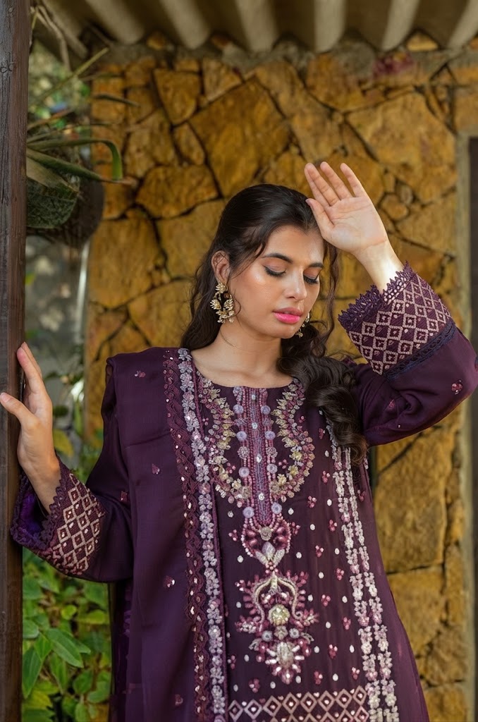 Chiffon long frock