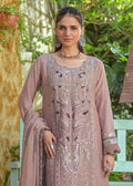Royal Embroidered Chiffon Long Frock Ensemble