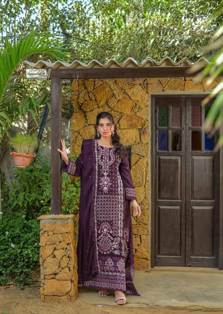 Chiffon long frock